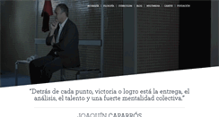 Desktop Screenshot of joaquincaparros.com