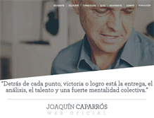Tablet Screenshot of joaquincaparros.com